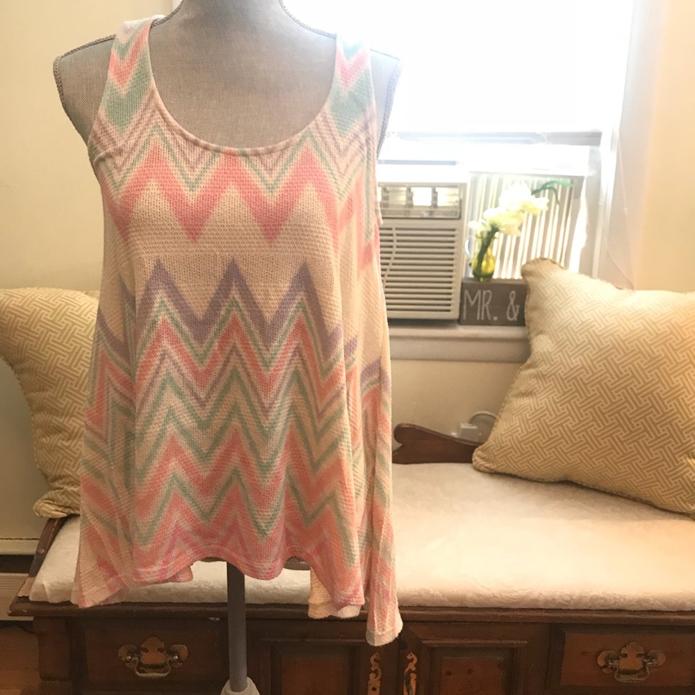 Colorful High Low Top